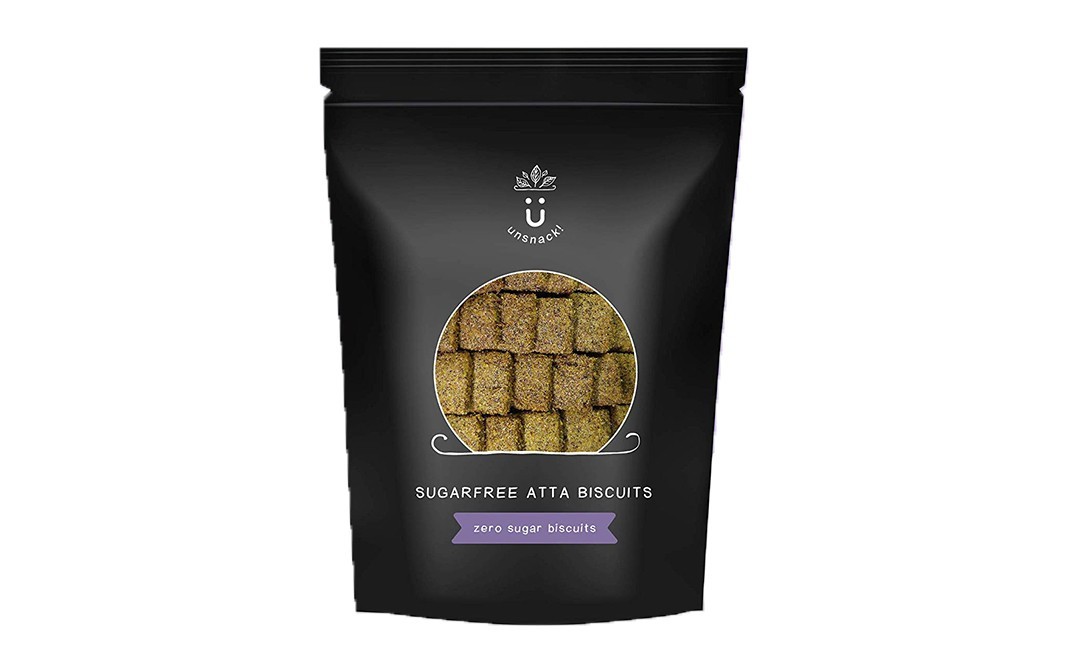 Unsnack Sugarfree Atta Biscuits    Pack  400 grams